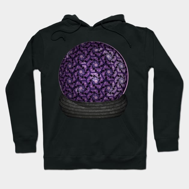 Hex Geometric Pattern ~ Mystic Purple Hoodie by Danie Bevis Design